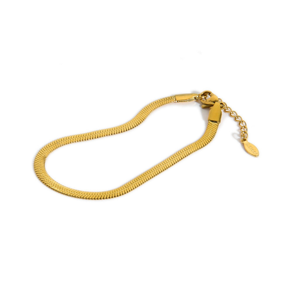Women Geometric Titanium Steel Anklets