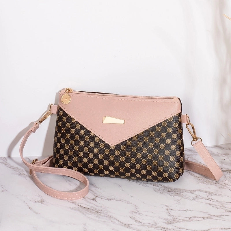 Women's Medium Summer Pu Leather Vintage Style Square Bag