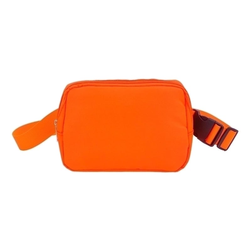 Women's Classic Style Solid Color Nylon Waterproof Waist Bags