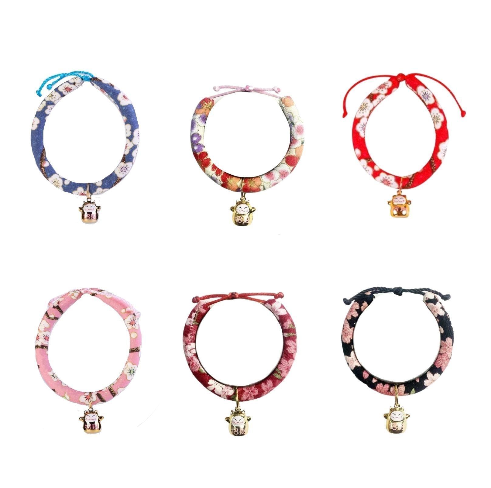 Japanese Style Flower Fusion Pet Collar