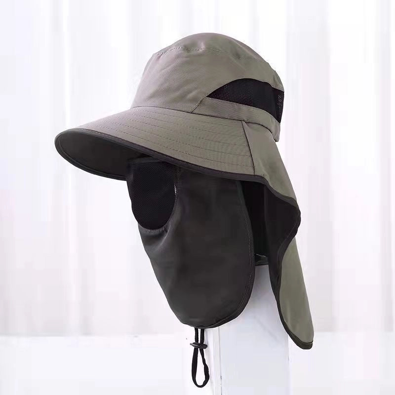 Unisex Minimalist Solid Color Big Eaves Sun Hat