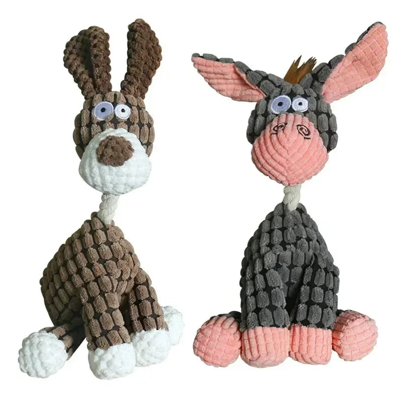 Corduroy Squeaky Chew Toy for Dogs