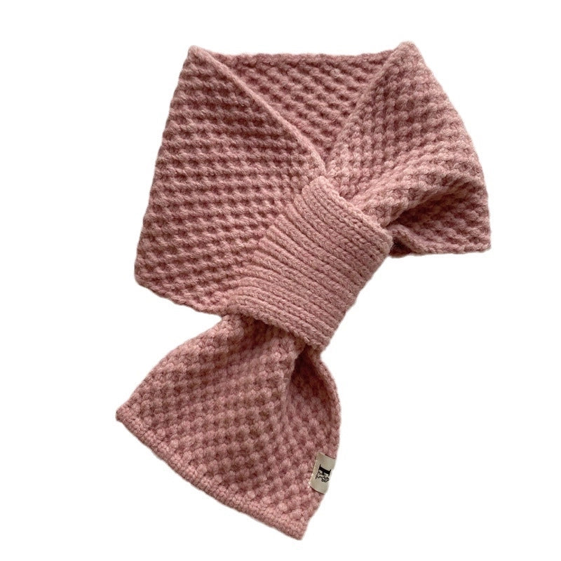 Women's Minimalist Solid Color Polyester Scarf