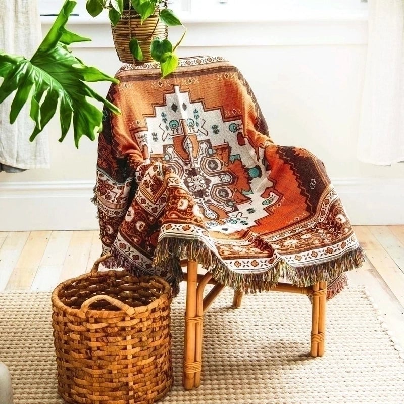 Fashion Flower Butterfly Cotton Blanket