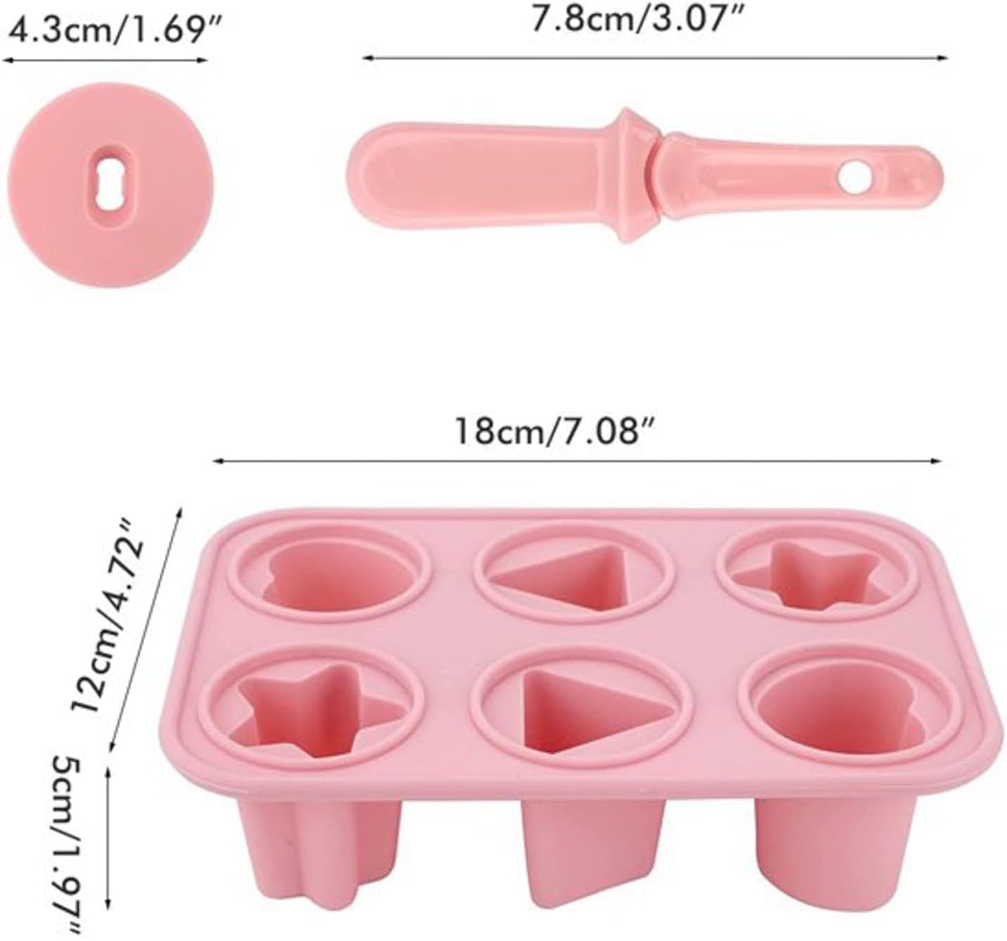 6 HOLES SUMMER ICE-CREAM MAKER POPSICLE MOLD