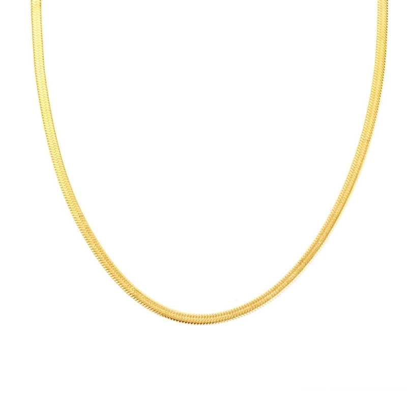 2 Pieces Minimalist Geometric Stainless Steel Gold Plated Necklace