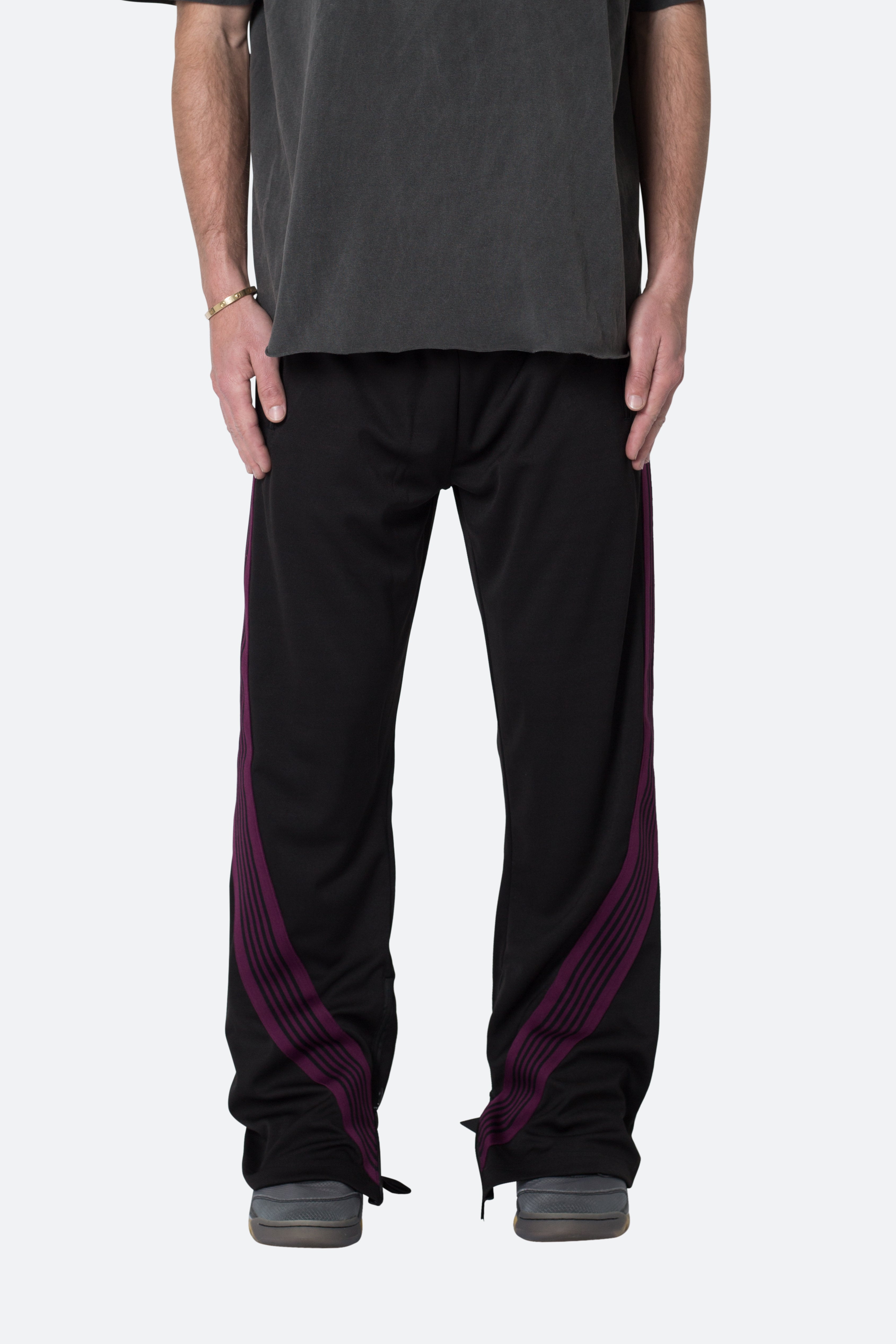 Bent Tape Track Pants - Black