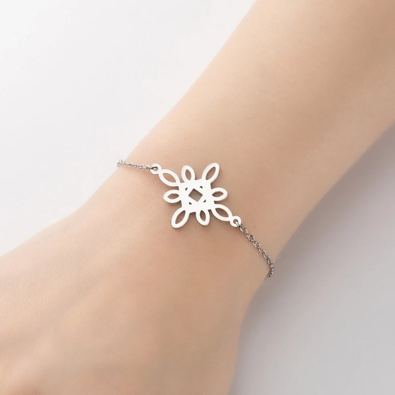 Minimalist Geometric Titanium Steel Bracelets Plating No Inlaid Stainless Steel Bracelets