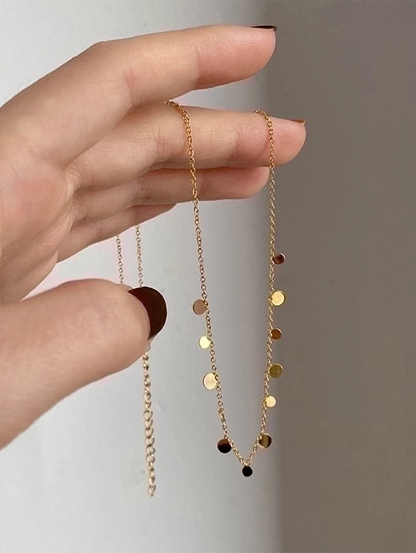 Minimalist Round Stainless Steel Necklace