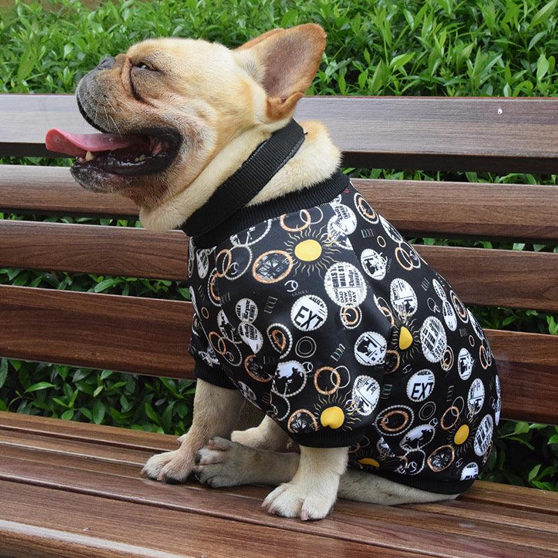 Fashionable Printed Pet Clothes For Spring And Autumn - Stylish Dog