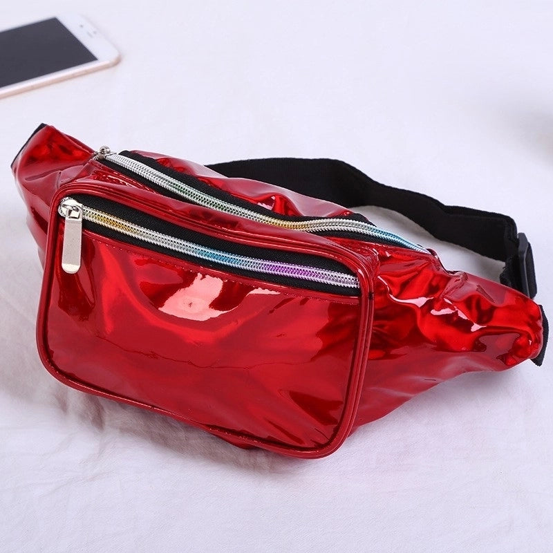 Women's Streetwear Solid Color Pu Leather Waist Bags