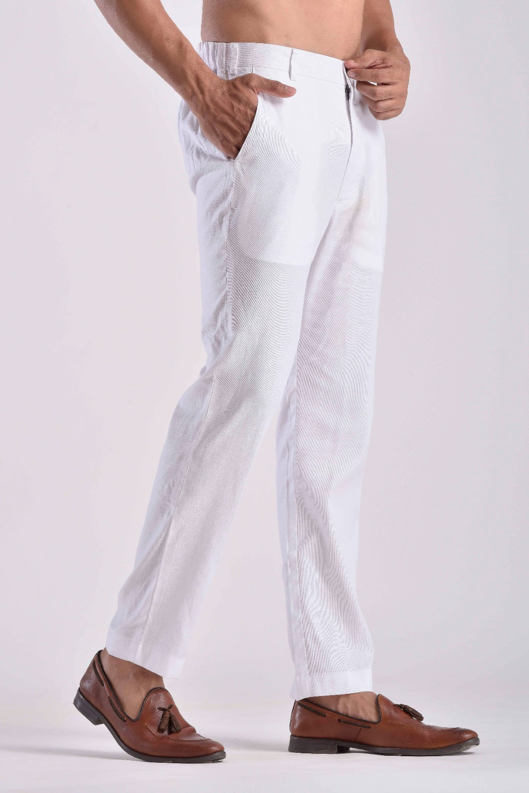 White Pashtooni  Pant
