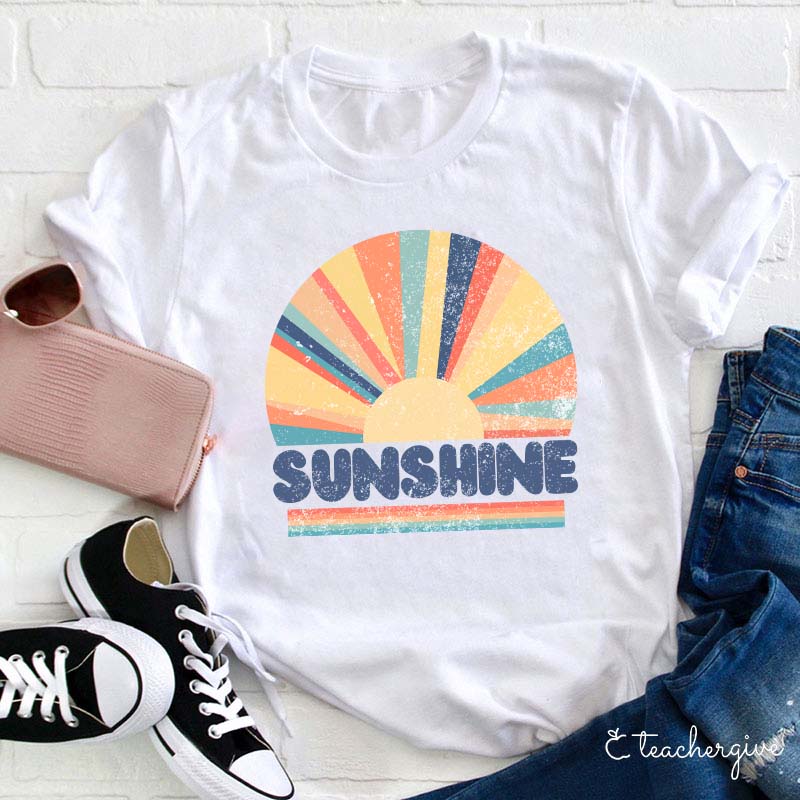 Sunshine Rainbow Teacher T-Shirt