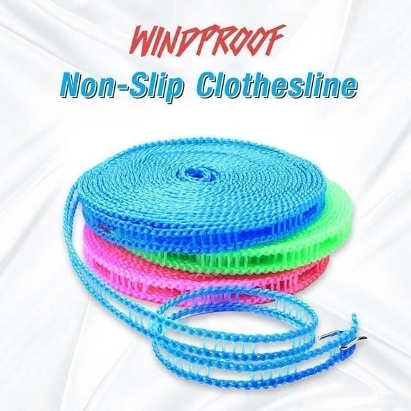 (🎉2023 NEW YEAR SALE-SAVE 48% OFF)Windproof Non-Slip Clothesline(32 ft)