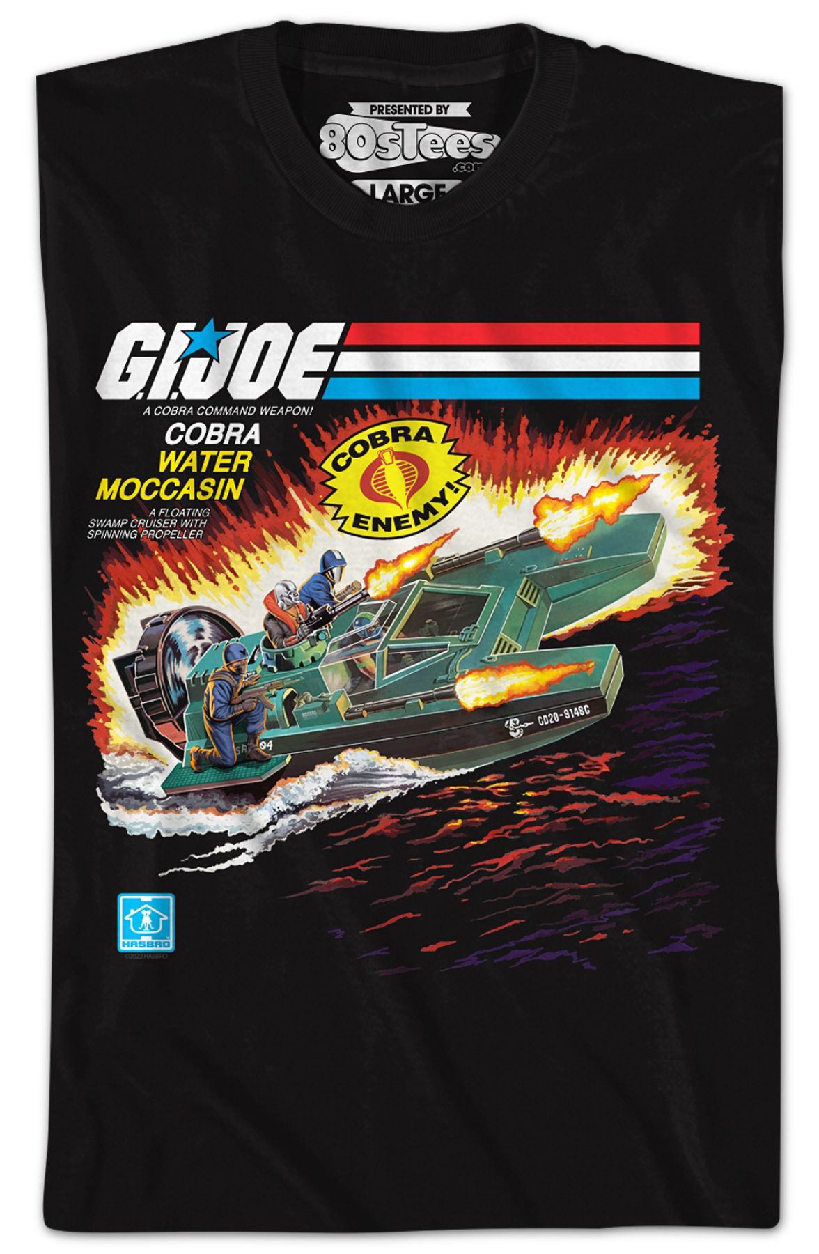 Box Art Cobra Water Moccasin GI Joe T-Shirt