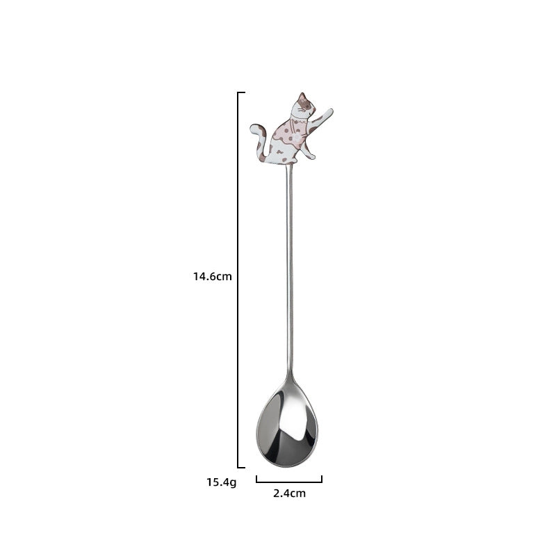 Cute Cartoon Stainless Steel Spoon 1 Piece