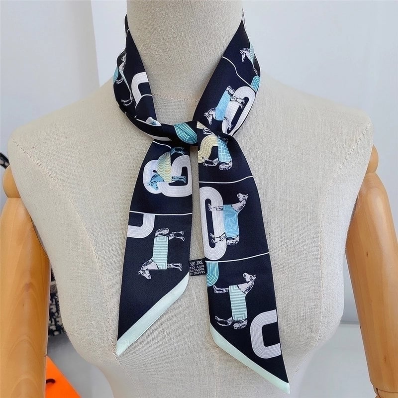 Women's Fashion Horse Satin Printing Pashmina Scarves