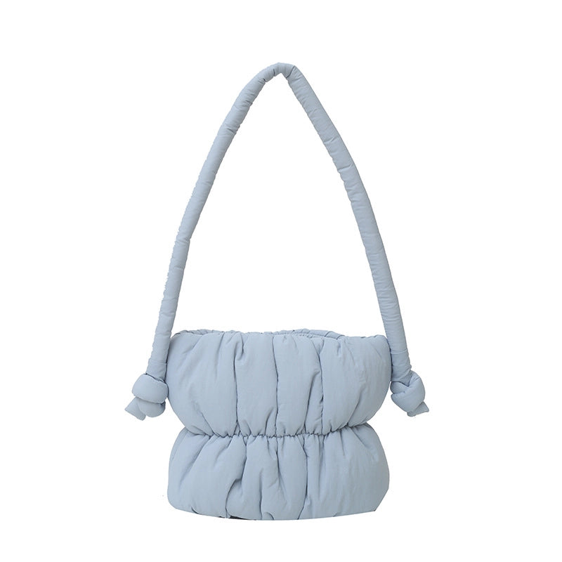 Women's Small Nylon Solid Color Streetwear Square Lock Clasp Shoulder Bag Crossbody Bag