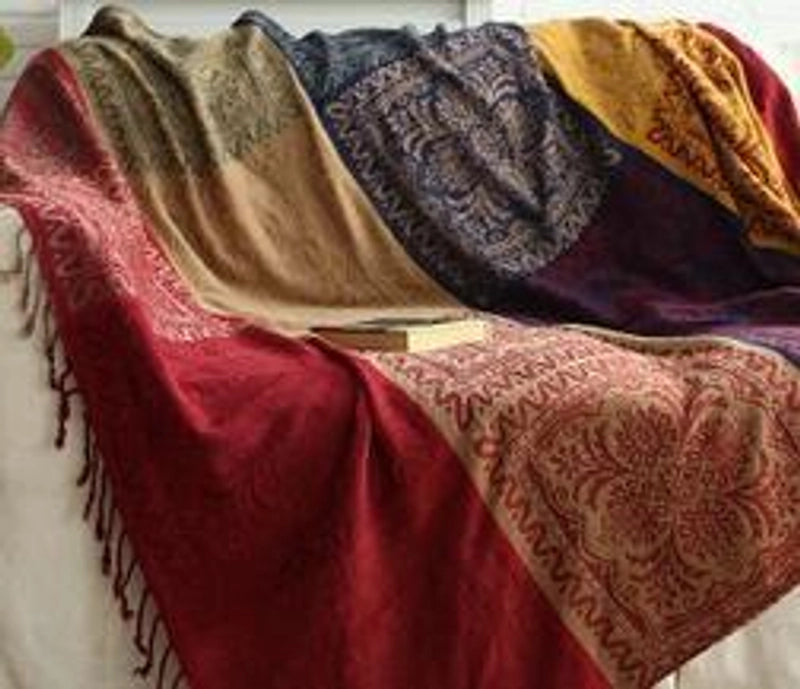 Chenille Sofa Towel Cover Cloth Sofa Cover Cotton Blanket  Non-slip Cushion