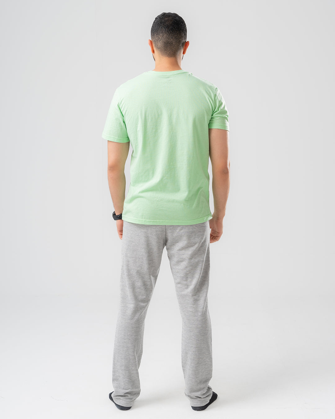 Printed Mens Short Sleeve Pajama with Pants