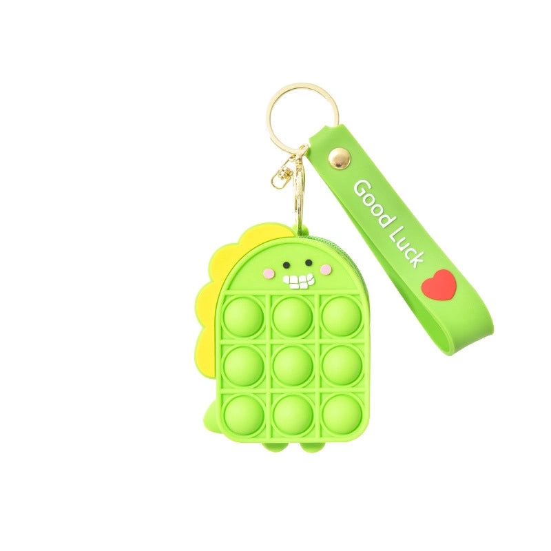 Kid's Medium Silica Gel Fruit Cute Profiled Zipper Crossbody Bag