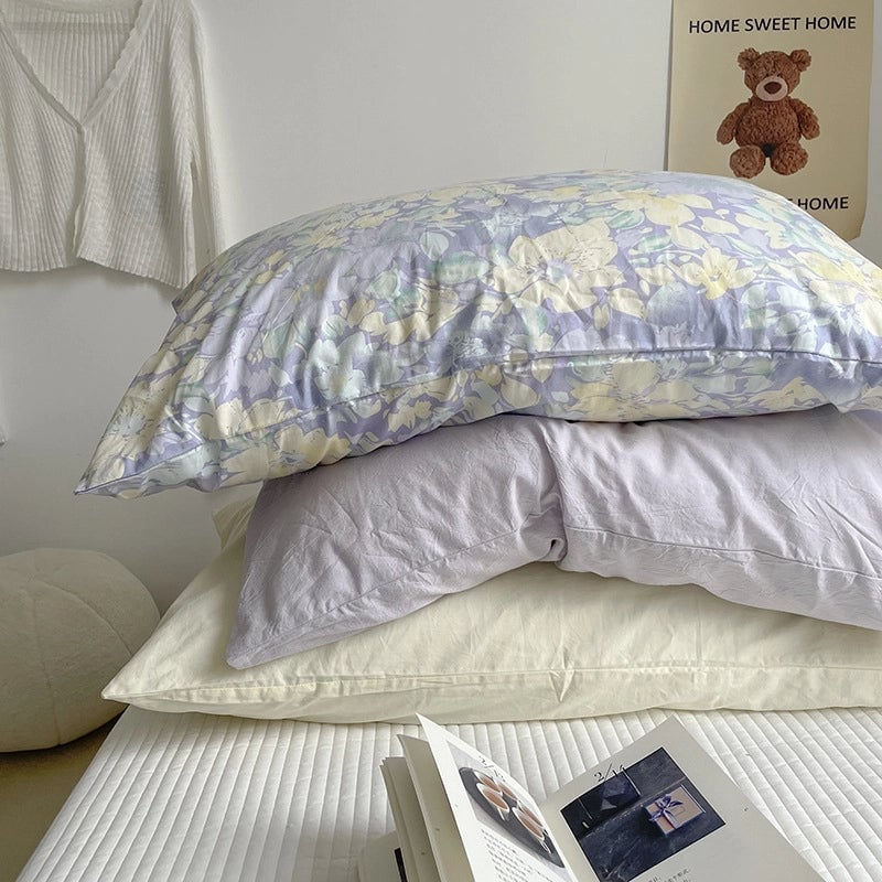 Casual Lattice Solid Color Cotton Pillow Cases Couch & Sofa Decor