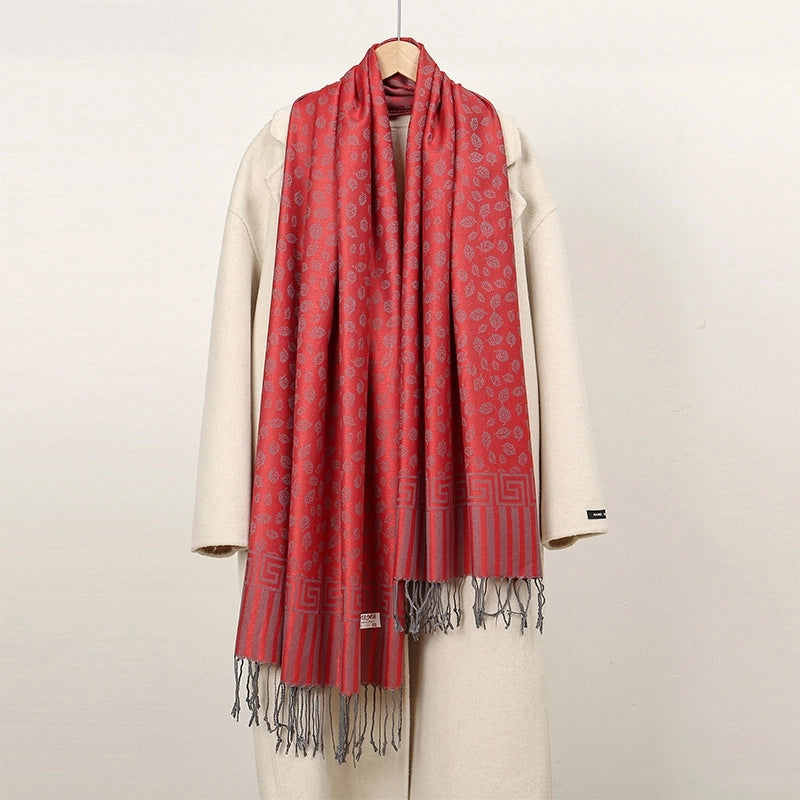 Women's Elegant Basic Solid Color Polyester Shawl