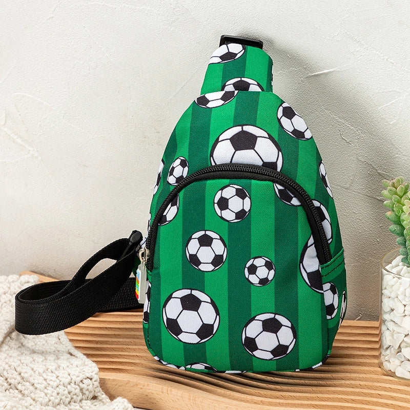 Unisex Medium Oxford Cloth Cartoon Cute Square Zipper Fanny Pack