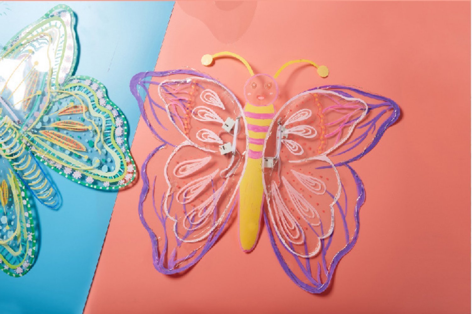 Pintado de mariposas luminosas transparentes DIY🦋Compra 2 Envío Gratis