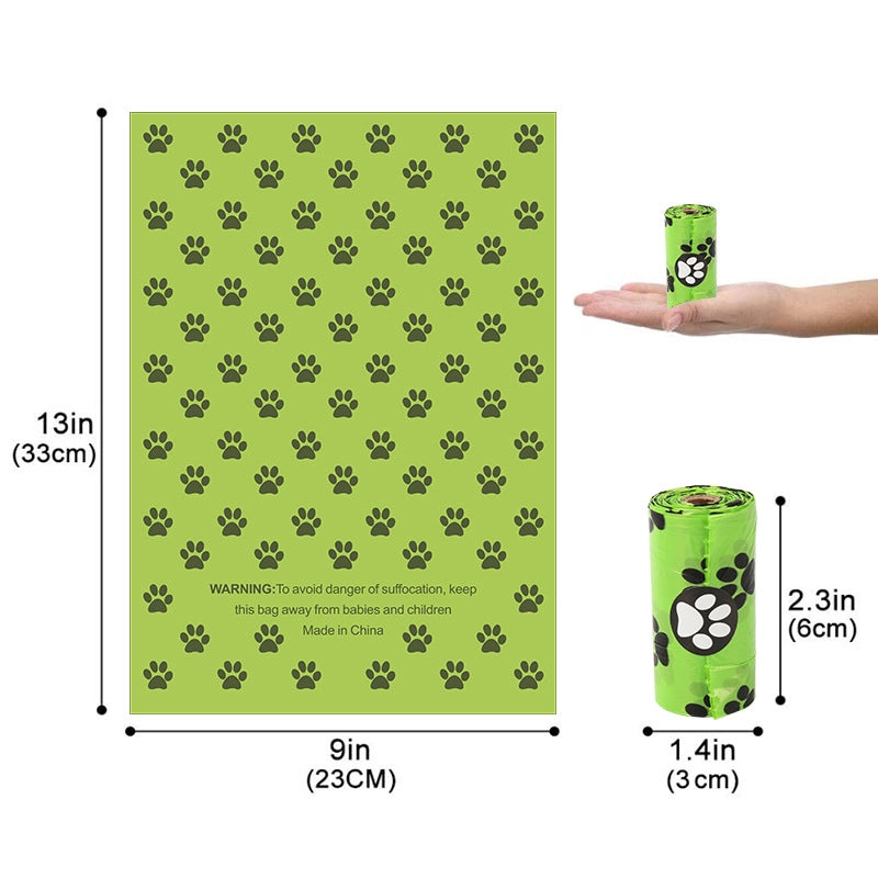 Pet Garbage Bag Degradable Single Roll Stool Bag Shit Bag Dog Stool Bag Pet Toilet