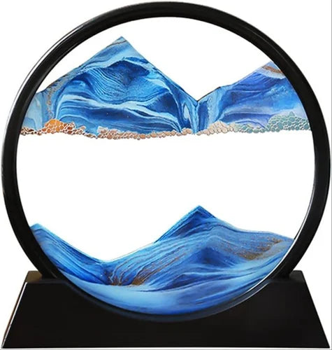 3D Artistic Round Glass Sandscape | 7 Inch