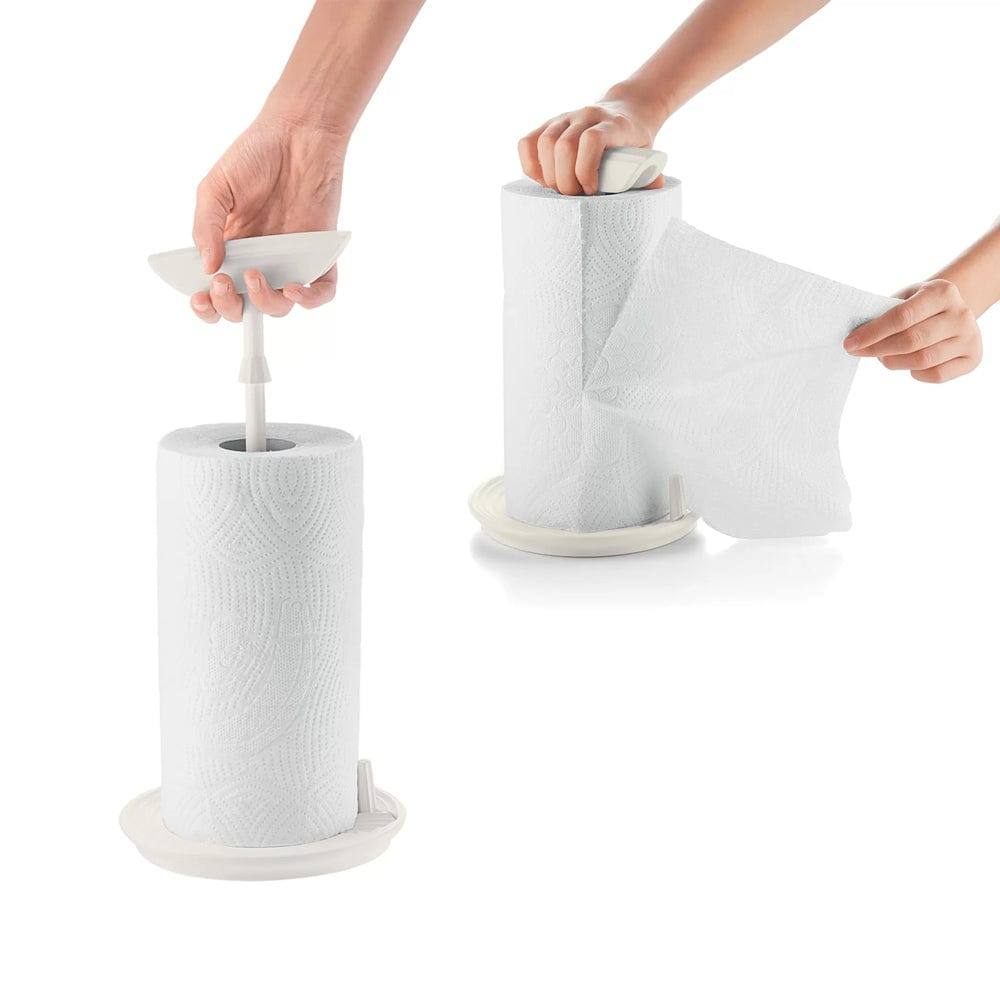 Stop & Tear Kitchen Roll Holder - Milk White