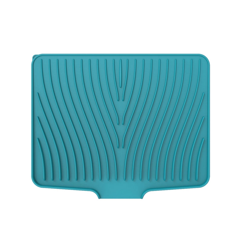 New Silicone Diversion Opening Slope Draining Mat Simple Bowl Dish Drying Filter Mat Heat Insulation