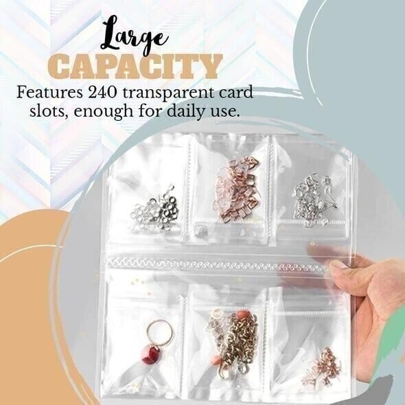 💗LAST DAY 49% OFF-Transparent Jewellery Storage Book Set