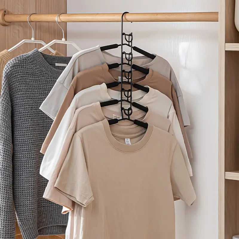 Detachable Anti-Slip 5 In 1 Multilayer Hanger