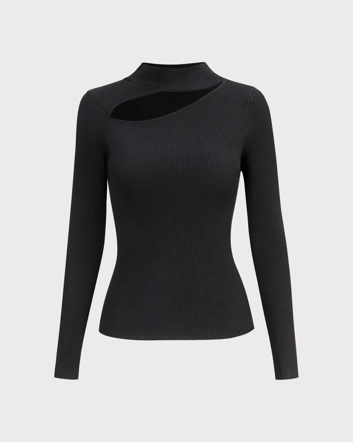 The Slim-Fitting Cutout Knit Top