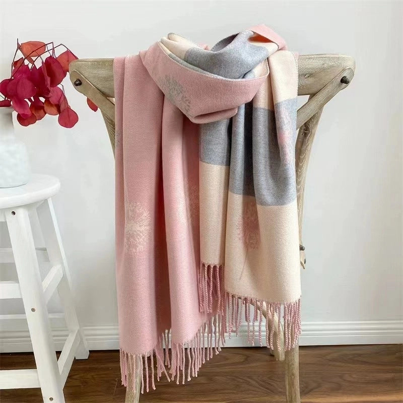 Women's Cute Sweet Printing Imitation Cashmere Polyester Scarf