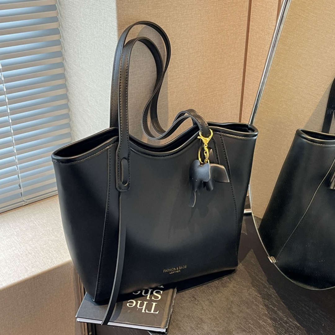 Textured  Large Capacity Commuter Tote Bag