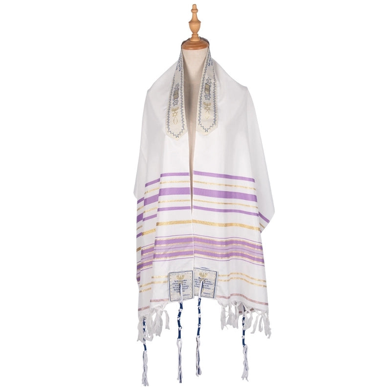 Unisex Formal Minimalist Stripe Polyester Shawls