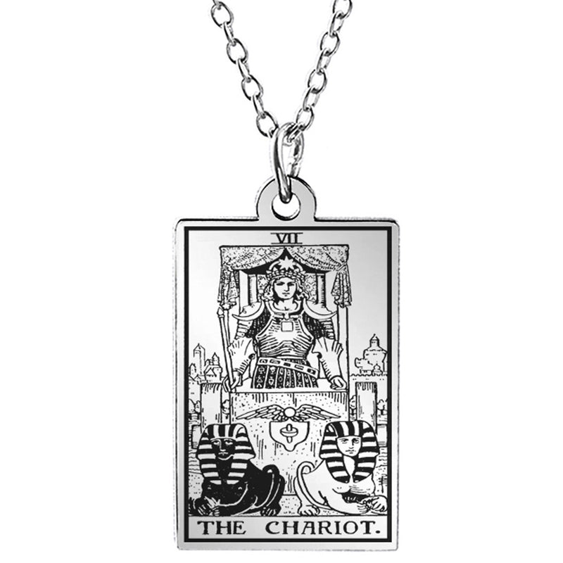 Retro Geometric Stainless Steel Pendant Necklace Plating Stainless Steel Necklaces 1 Piece