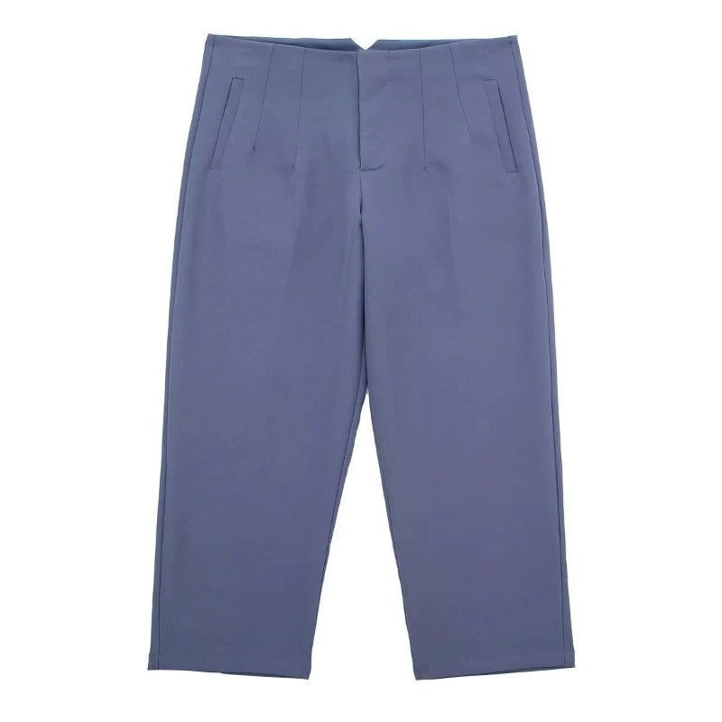 Waist Zipper Fly Female Trousers