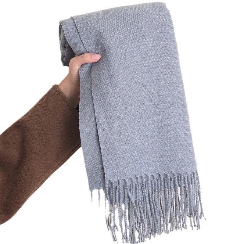 Women's Basic Solid Color Polyester Scarf