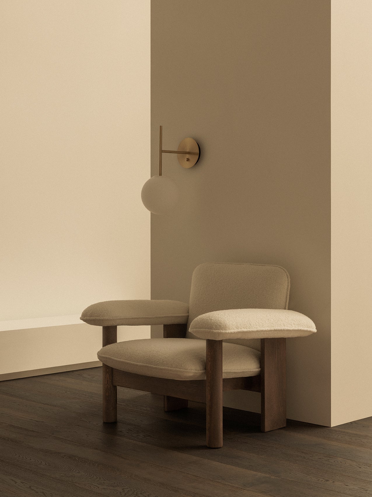 Brasilia Lounge Chair. Low Back. Sheepskin