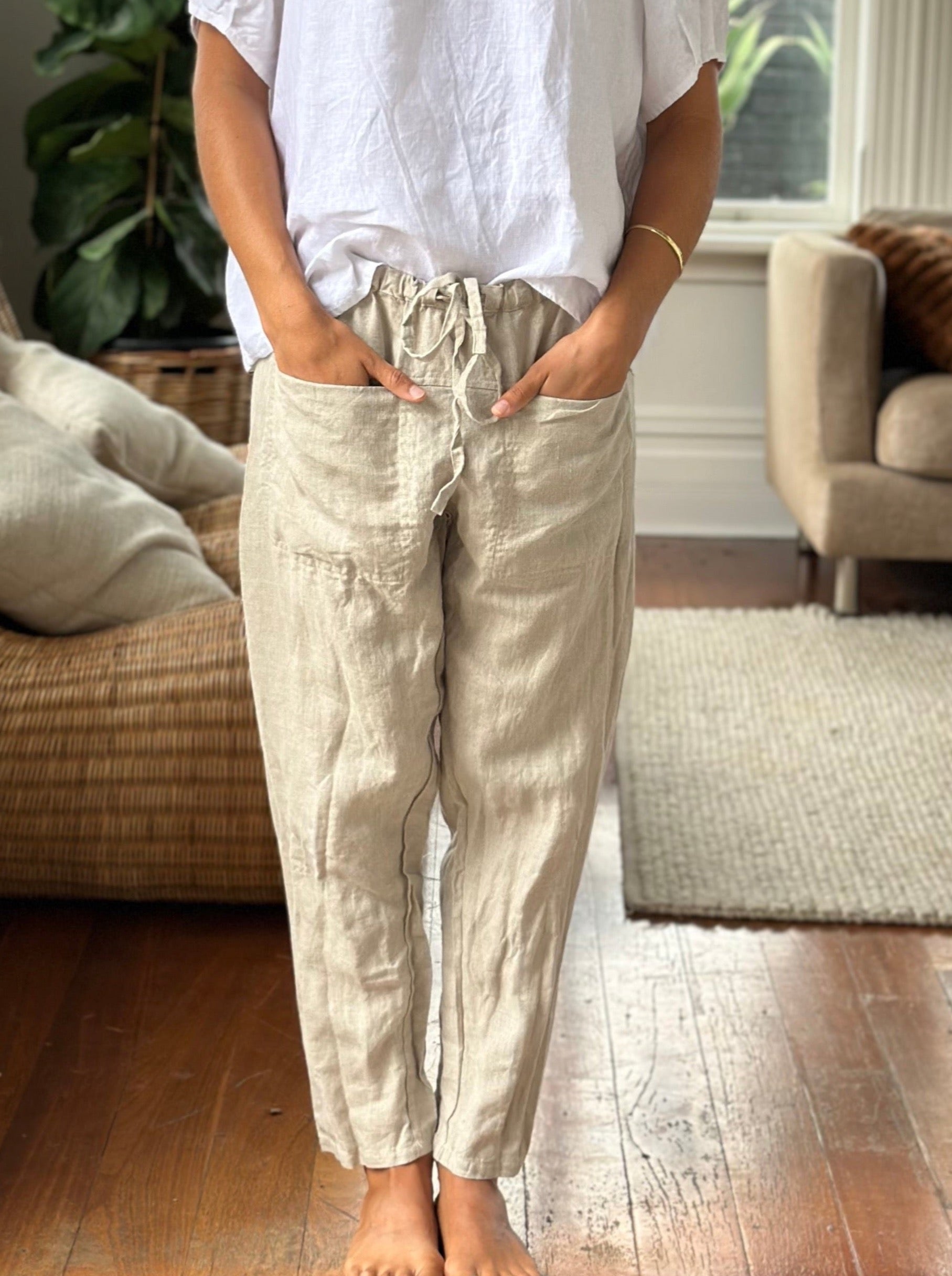 jessie pant-natural linen
