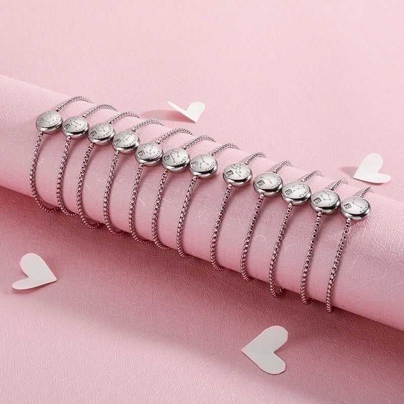 Minimalist Constellation Titanium Steel Rhinestones Bracelets In Bulk