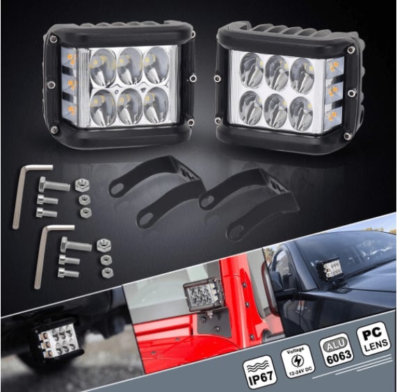 ⏰Last Day Promotion 49% OFF - Car Dual Sides LED Dual Color Light