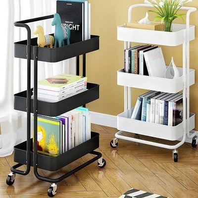 3-Tier Multipurpose Metal Trolley