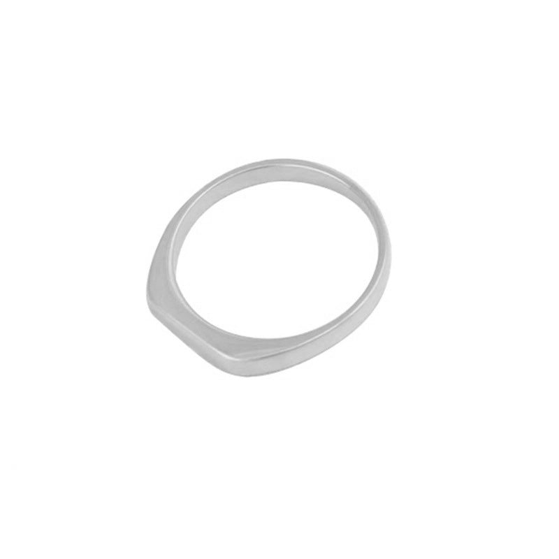 Minimalist Solid Color Stainless Steel Plating Rings 1 Piece