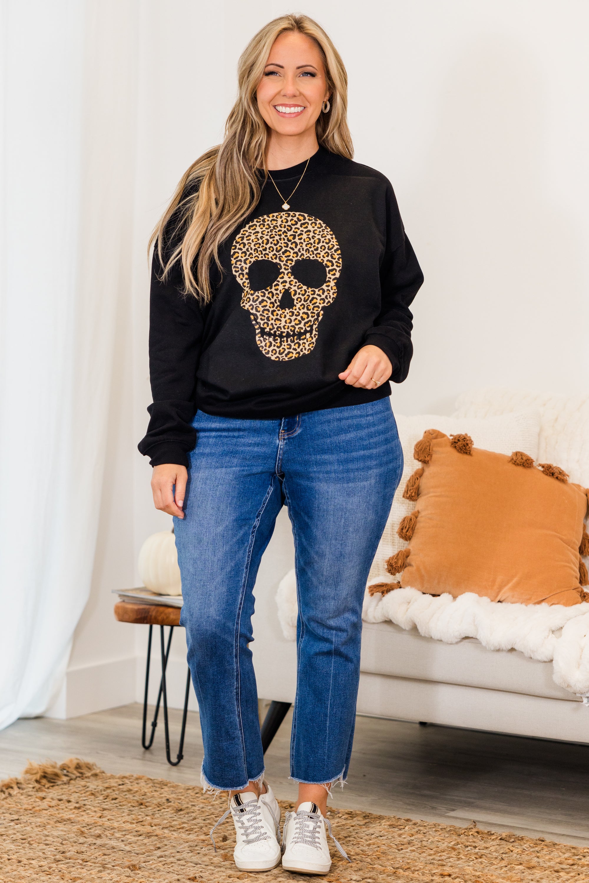 Bone To Be Wild Pullover. Black