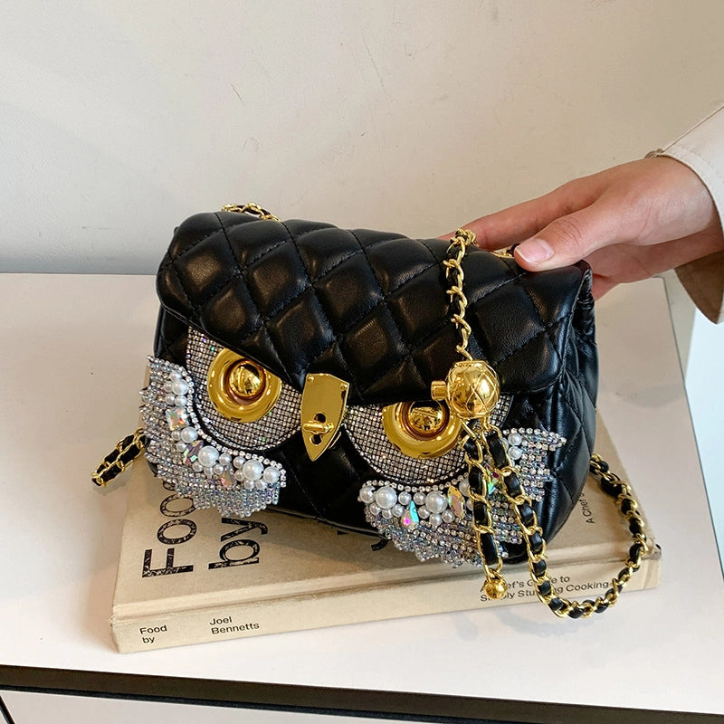 Women's Small Pu Leather Geometric Elegant Streetwear Tassel Square Lock Clasp Square Bag